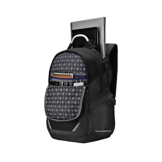 FABCO S-194-Backpack Bag 3 Compartment 3 Pockets Aluinium Handle Trolley Handle Strap With Velvet Cover Laptop Compartment