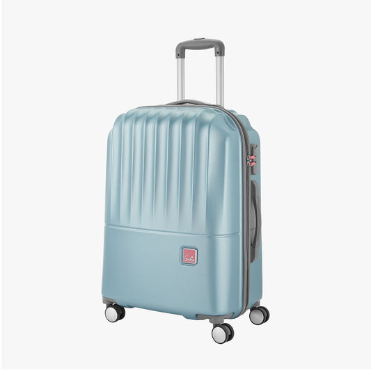 Genie Palm Hard Luggage Set Of 3 Pcs - Pearl Blue