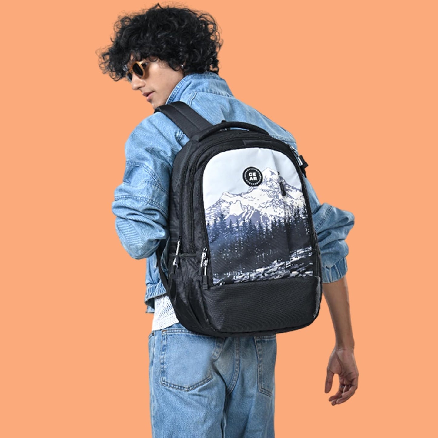 Gear Alpine 39L Large Water Resistant School Bag || Stylish, Lightweight & Spacious for Everyday Use