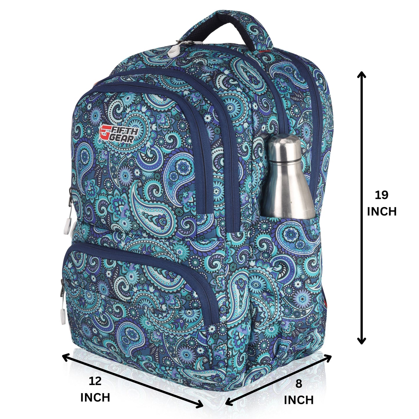 Ethnic Backpack – Printed Bag for College, Office & Travel - Fifth Gear