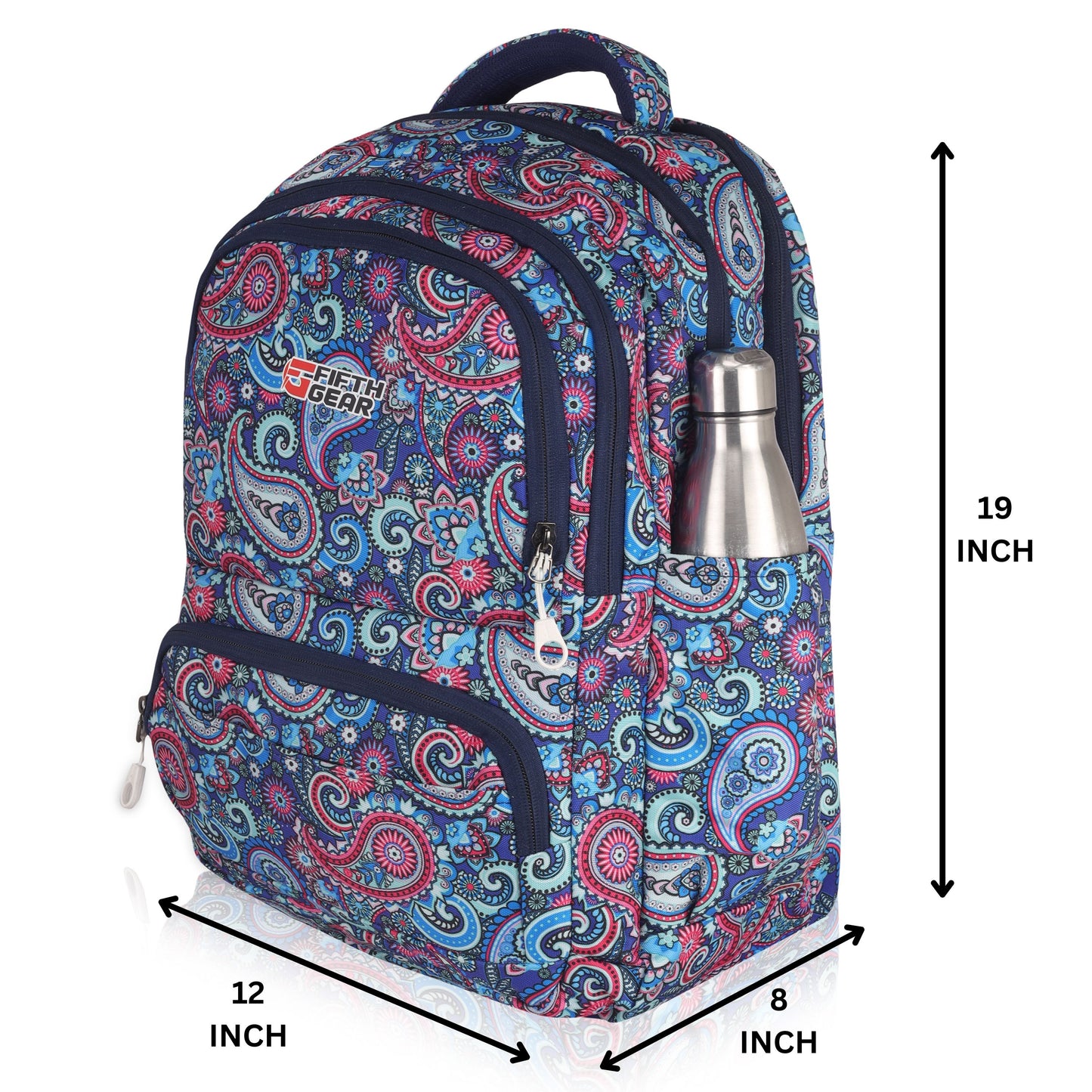 Ethnic Backpack – Printed Bag for College, Office & Travel - Fifth Gear