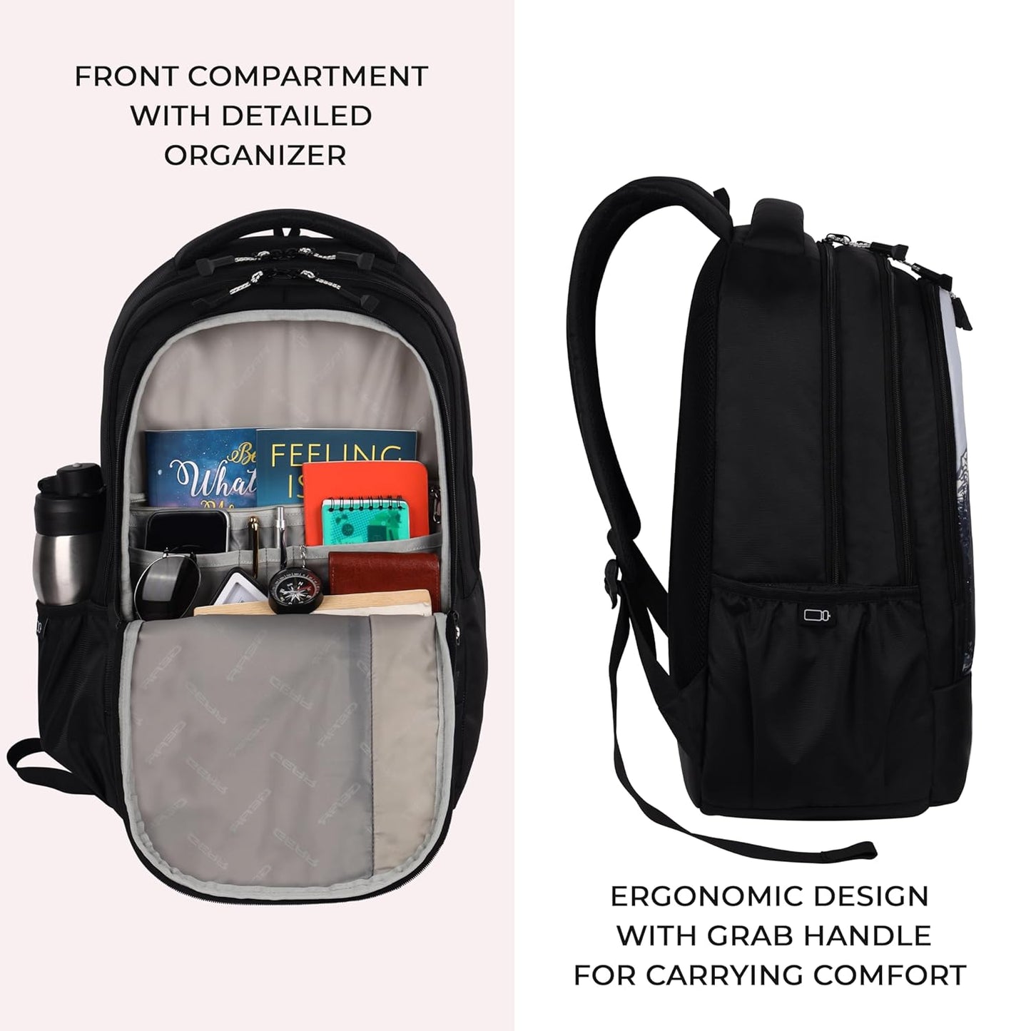 Gear Alpine 39L Large Water Resistant School Bag || Stylish, Lightweight & Spacious for Everyday Use