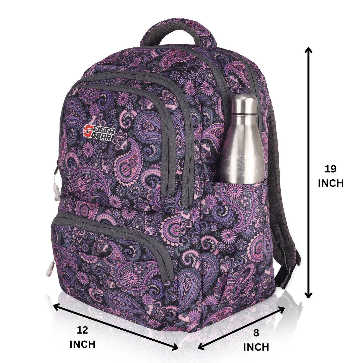 Ethnic Backpack – Printed Bag for College, Office & Travel - Fifth Gear
