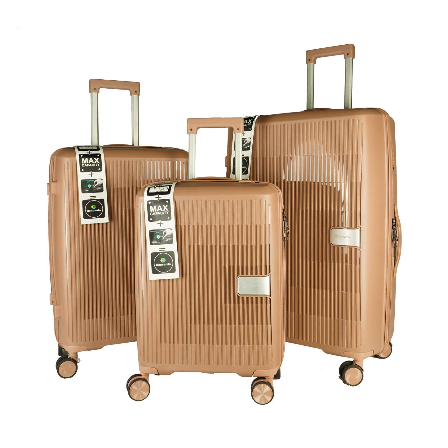 Bencardo Lotus Hard-Shell Travel Luggage Set (20/24/28) | Elegant & Durable