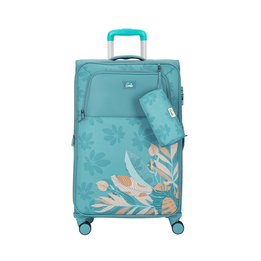 Genie Bloom Soft Luggage Set of 3 Pcs - Teal