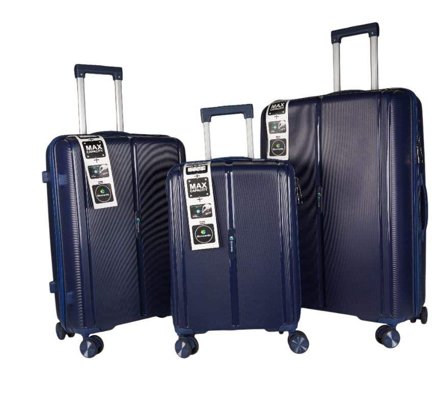 Bencardo Lilyy 3-Piece Hard Luggage Set | 20" 24" 28" | Durable & Stylish Travel Bags