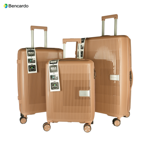 Bencardo Lotus Hard-Shell Travel Luggage Set (20/24/28) | Elegant & Durable