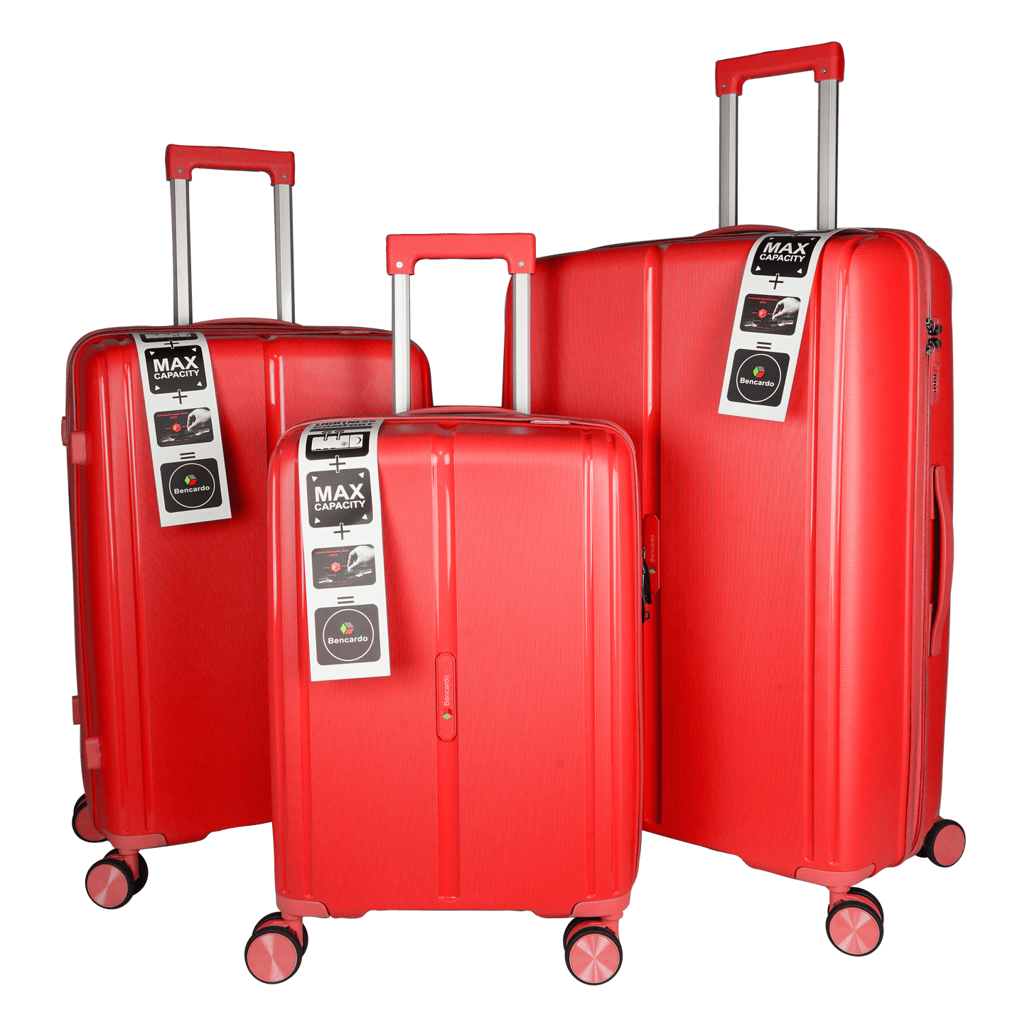 Bencardo Lilyy 3-Piece Hard Luggage Set | 20" 24" 28" | Durable & Stylish Travel Bags