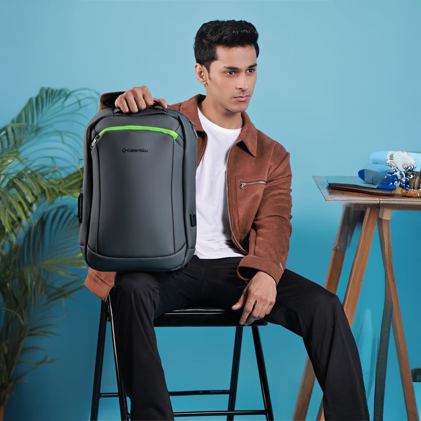 Nasher Miles Queens Passenger Workpack 22 Liters Water Resistant, Padded, Premium Reversed Polyester Laptop Backpack | Number Lock with USB charging| Unisex | Ideal For Office