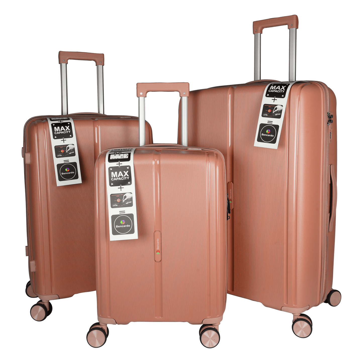 Bencardo Lilyy 3-Piece Hard Luggage Set | 20" 24" 28" | Durable & Stylish Travel Bags