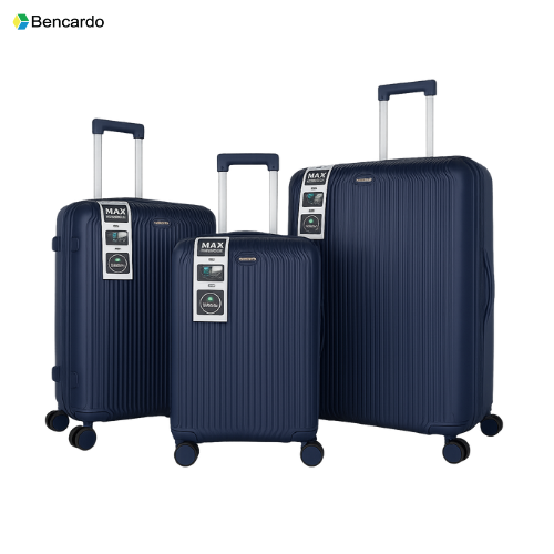 Bencardo Taraa 3Pc Lightweight Trolley Luggage Set – Cabin, Medium & Large