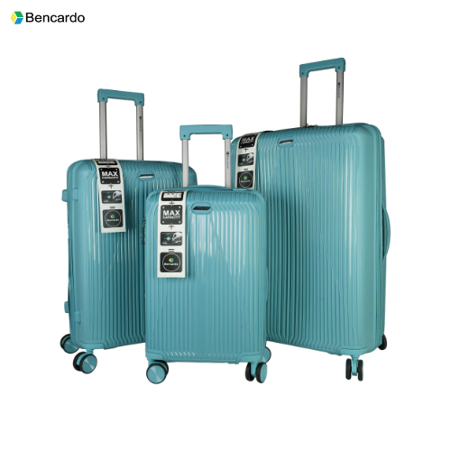Bencardo Taraa 3Pc Lightweight Trolley Luggage Set – Cabin, Medium & Large