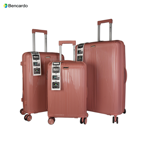 Bencardo Taraa 3Pc Lightweight Trolley Luggage Set – Cabin, Medium & Large