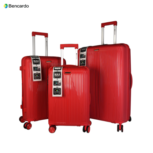 Bencardo Taraa 3Pc Lightweight Trolley Luggage Set – Cabin, Medium & Large