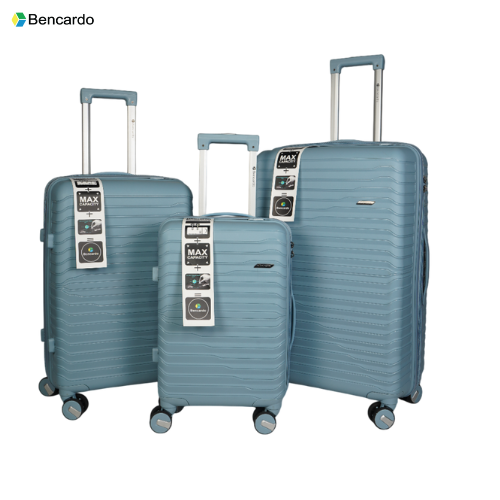 Bencardo Waves Hard-Shell 3Pc Travel Luggage Set | Durable, Stylish & Secure
