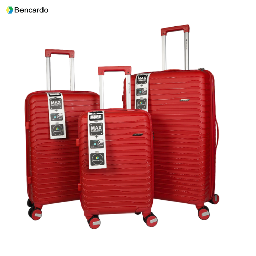 Bencardo Waves Hard-Shell 3Pc Travel Luggage Set | Durable, Stylish & Secure