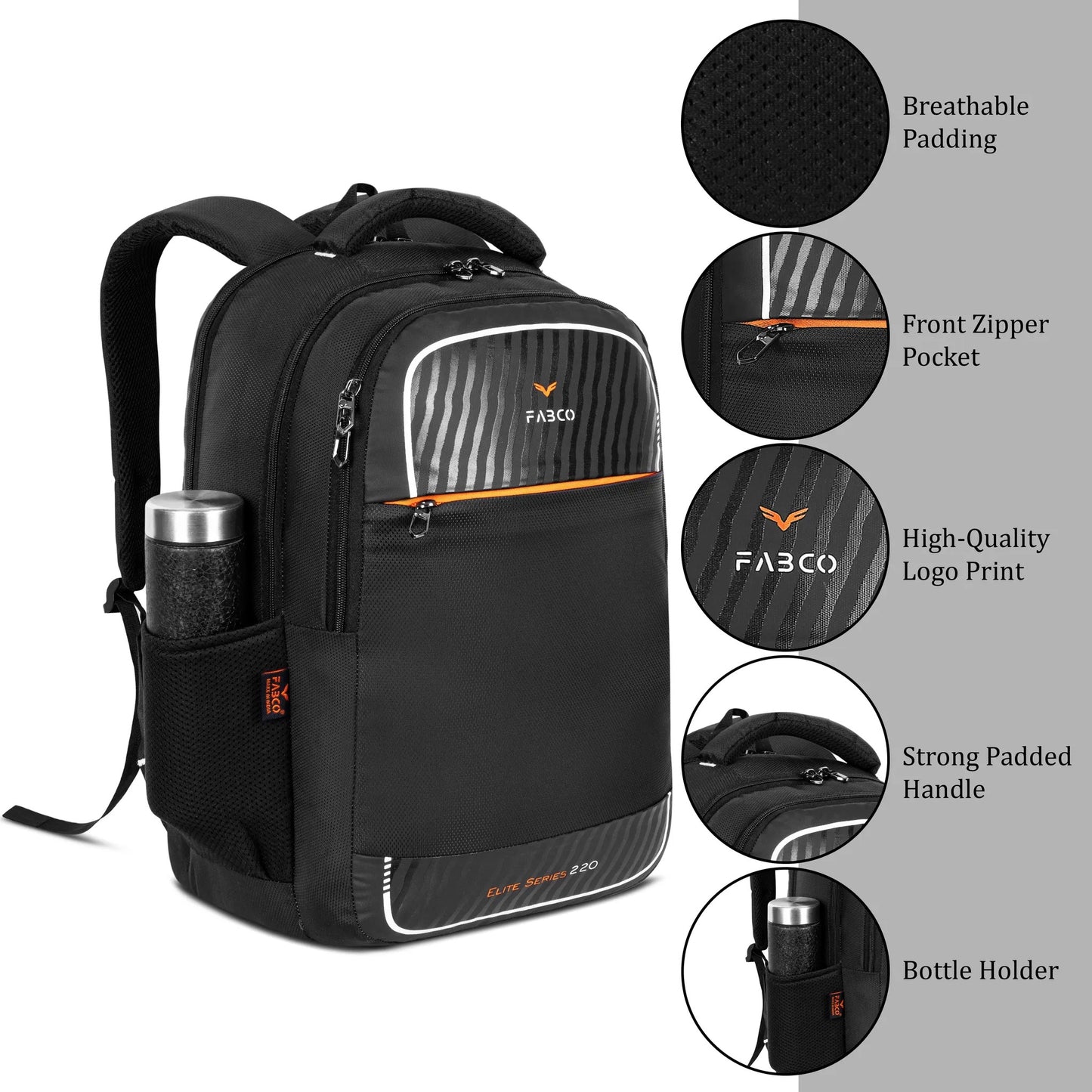 Fabco Laptop Bag Elite Series Bag is a high-performance, durable, and stylish companion designed for professionals, athletes, and outdoor enthusiasts