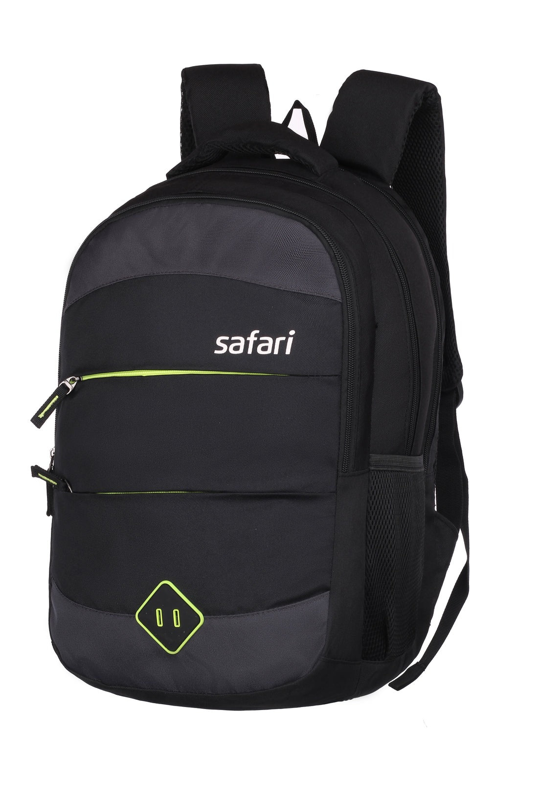 Safari Trixy Pro 32L Backpack – Multi-Pocket Polyester Bag for Men & Women (Black, 2 Compartments)