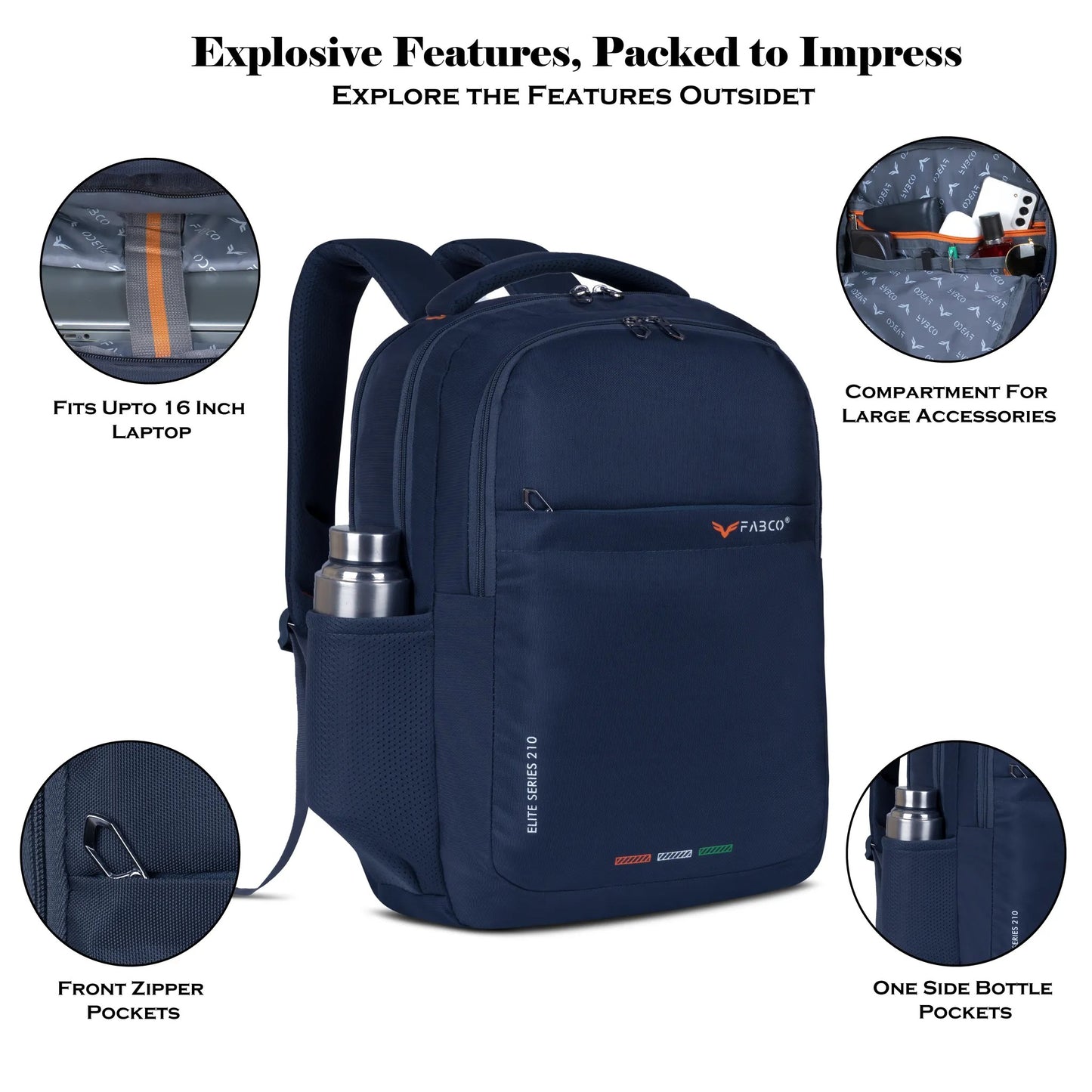 Fabco Laptop Backpack, Backpack For Office & College