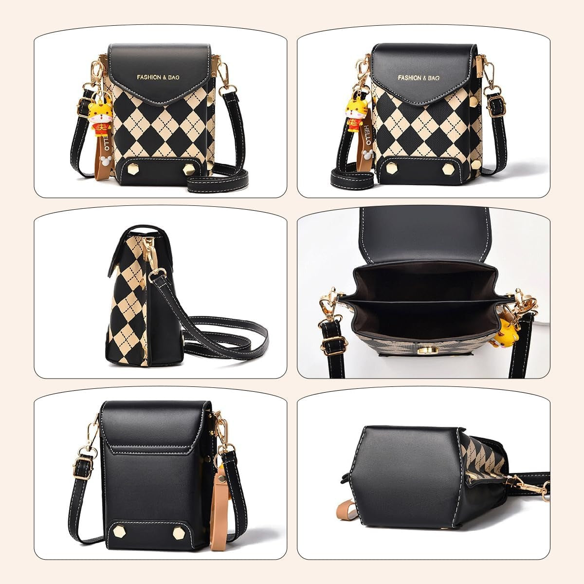 Mini Crossbody Phone Sling Bag | PU Leather Mobile Purse for Women