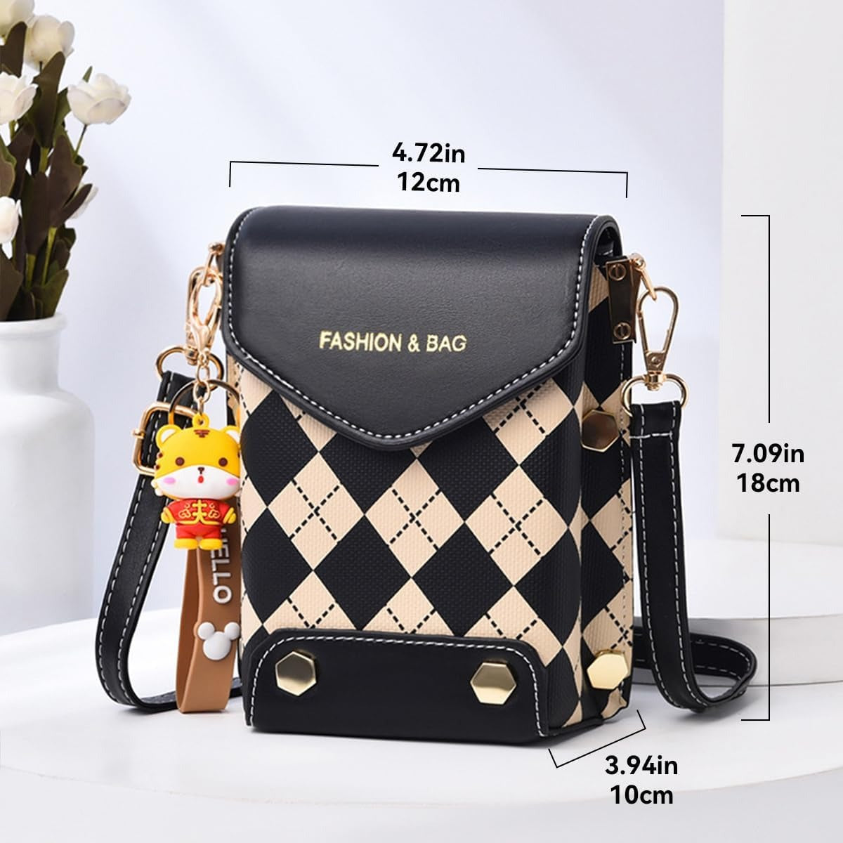 Mini Crossbody Phone Sling Bag | PU Leather Mobile Purse for Women