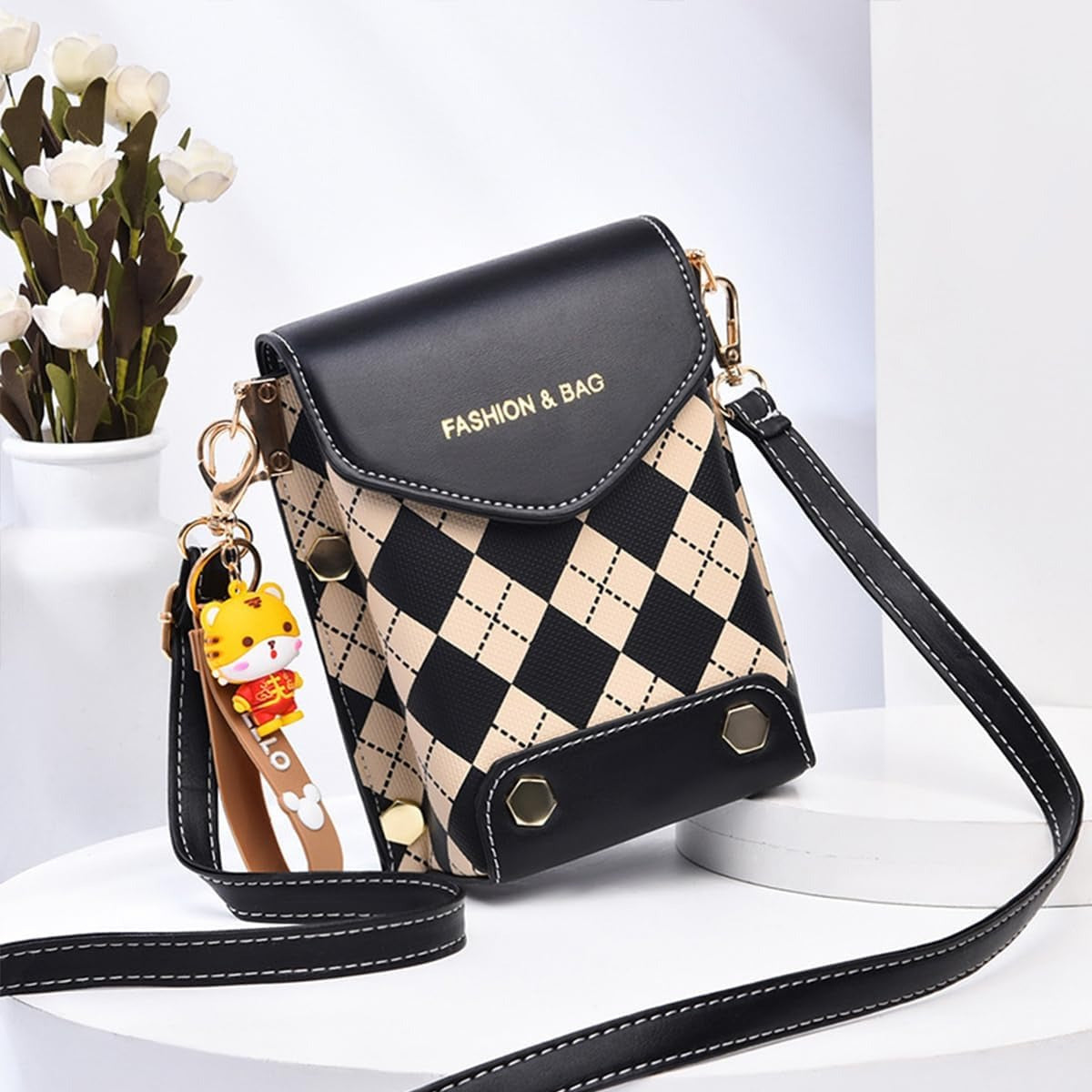 Mini Crossbody Phone Sling Bag | PU Leather Mobile Purse for Women