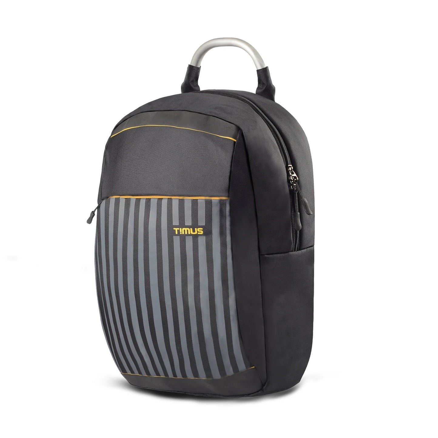 Timus Spain Backpack for Men & Women - 18 Liter | Water-Resistant Premium Polyester Backpack with Padded Laptop Compartment (fits upto 15.6 inches) | Lightweight Travel Bag (Black) color