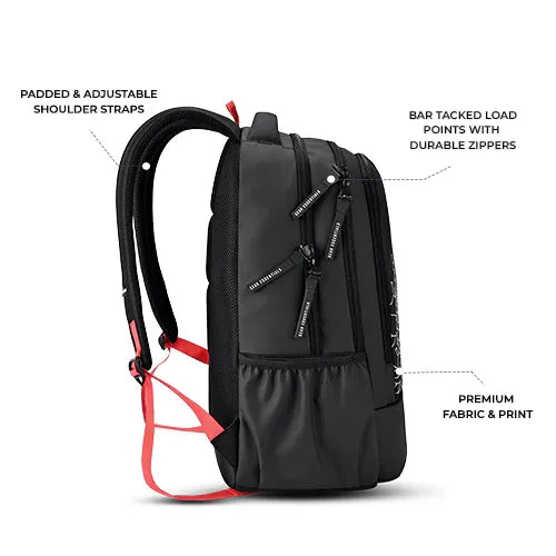 Gear Fiction 35L Casual Backpack with 3 Compartments, Laptop Sleeve & Bottle Holders
