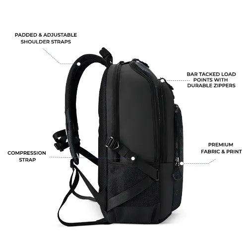 Gear Art Astronaut 19" Backpack – Black-White & Black-Grey