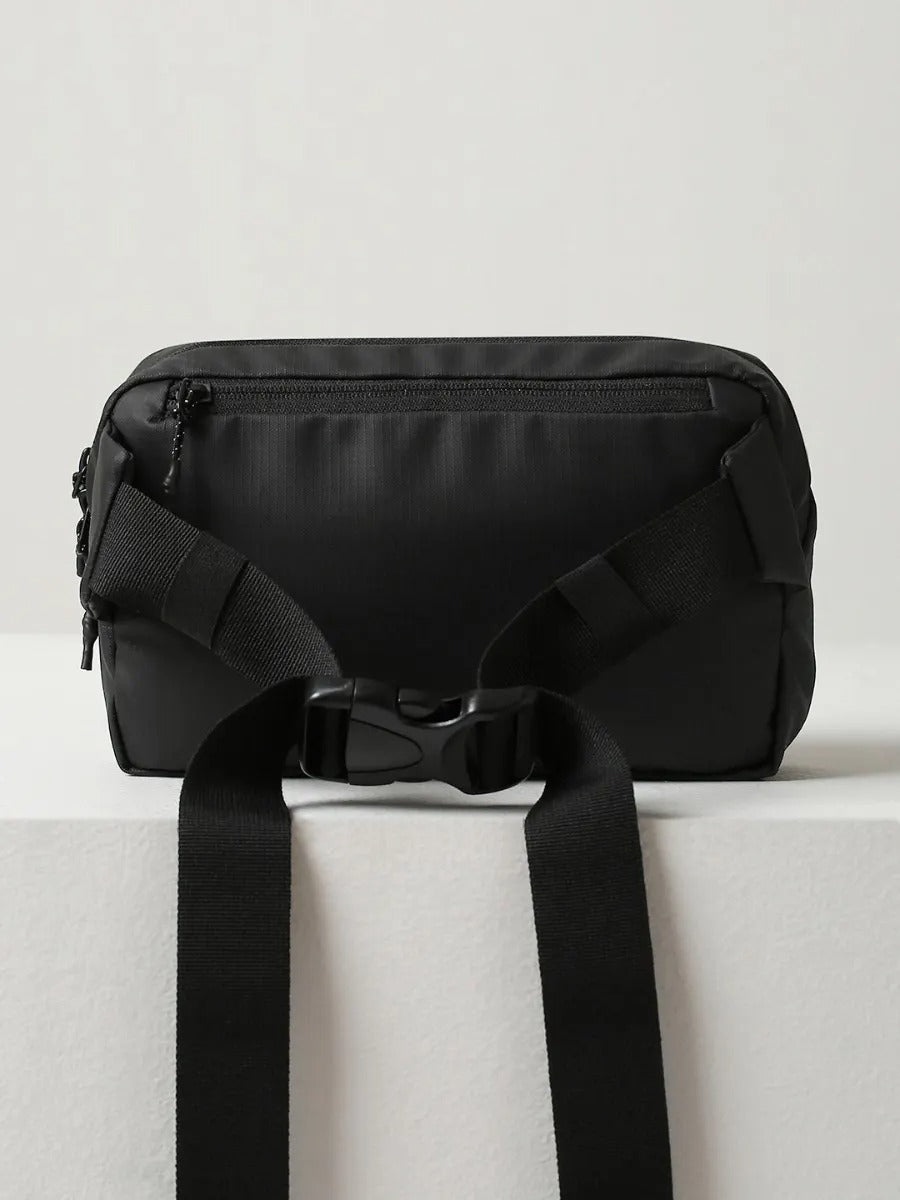 Large Travel Fanny Pack (Waist Pouch) - Black Wildcraft