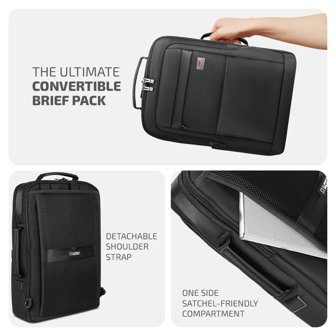 VIP Legacy Laptop Backpack – Convertible 2-Way Briefpack