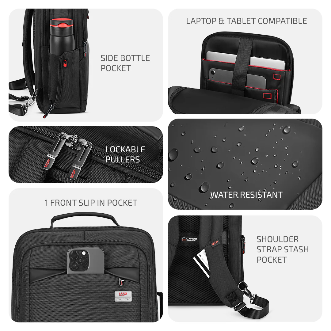 VIP Legacy Laptop Backpack – Convertible 2-Way Briefpack
