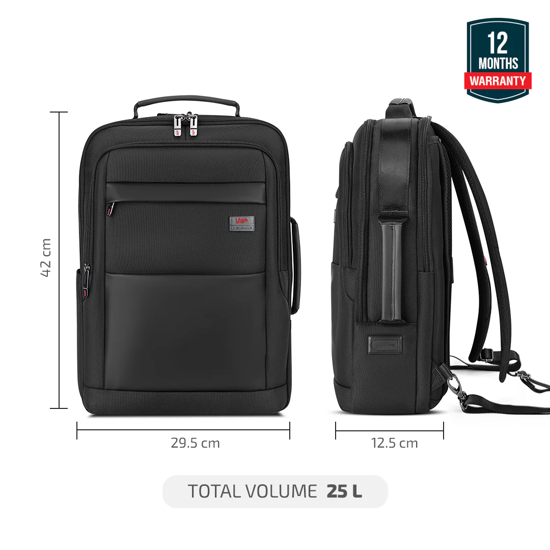 VIP Legacy Laptop Backpack – Convertible 2-Way Briefpack