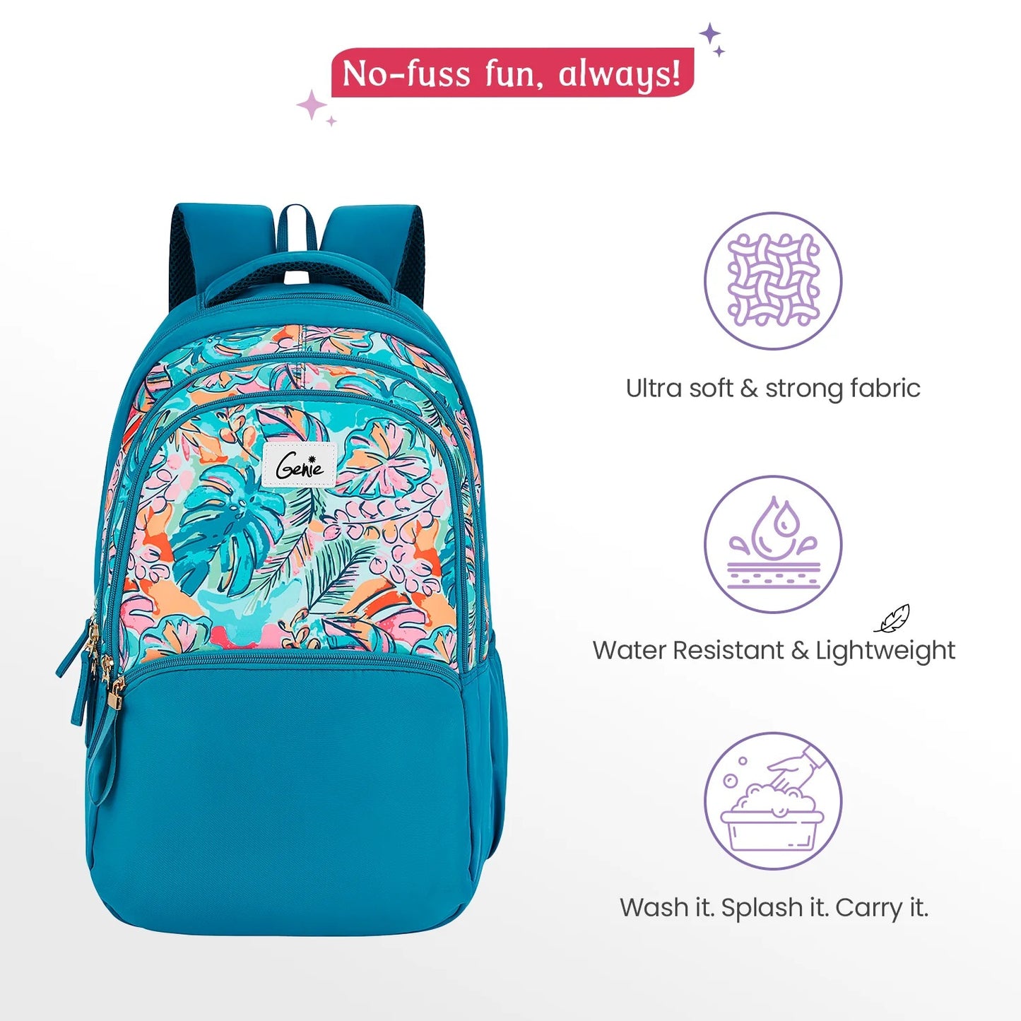 Genie Sapphire 36L Dark Green Laptop Backpack With Raincover