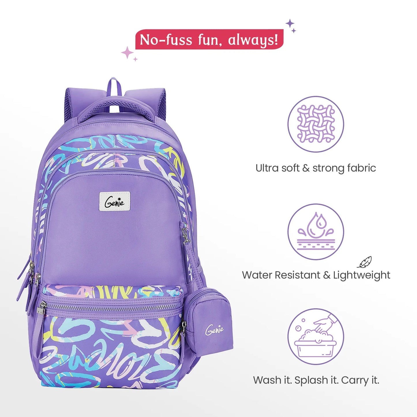 Genie Vera 36L Purple Laptop Backpack