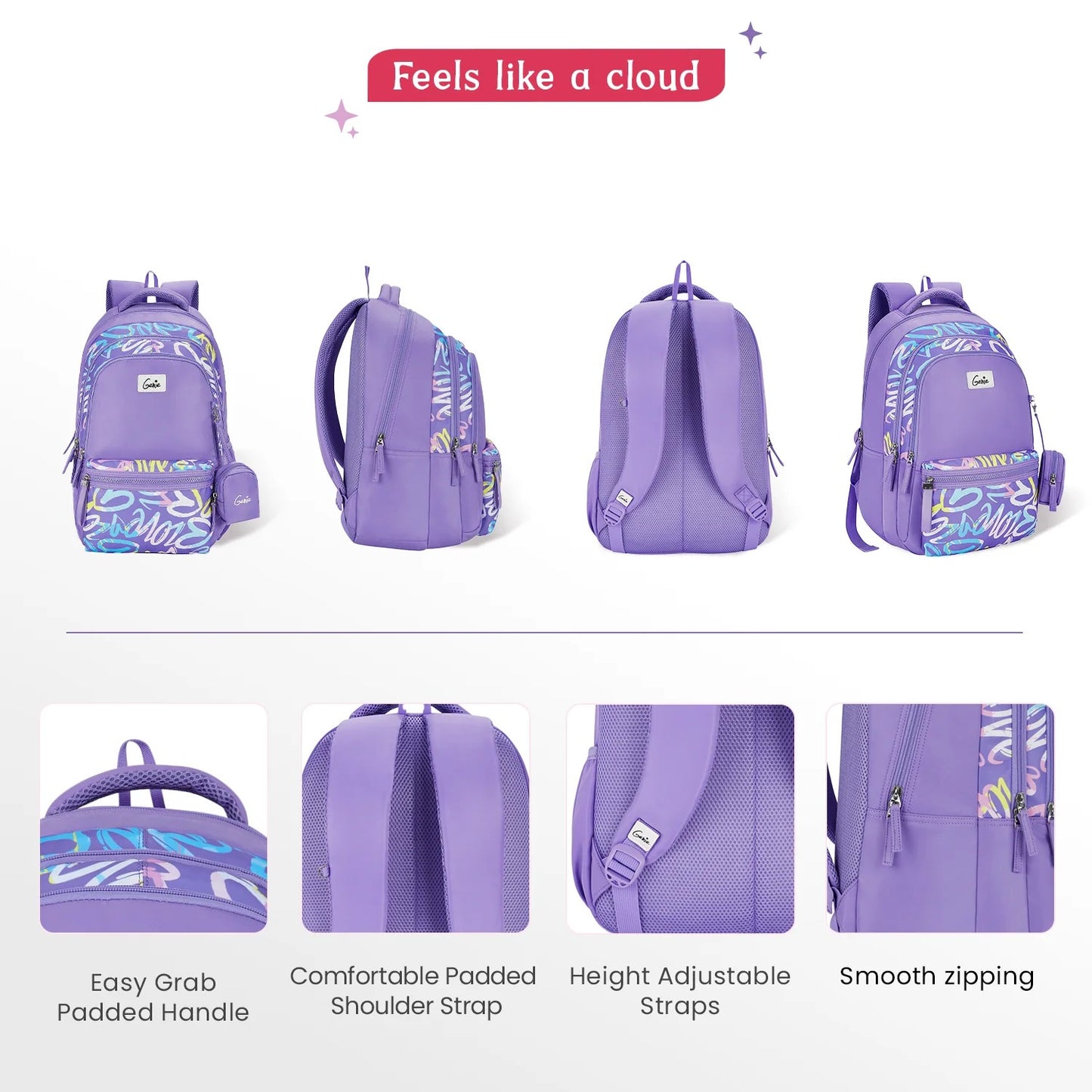 Genie Vera 36L Purple Laptop Backpack