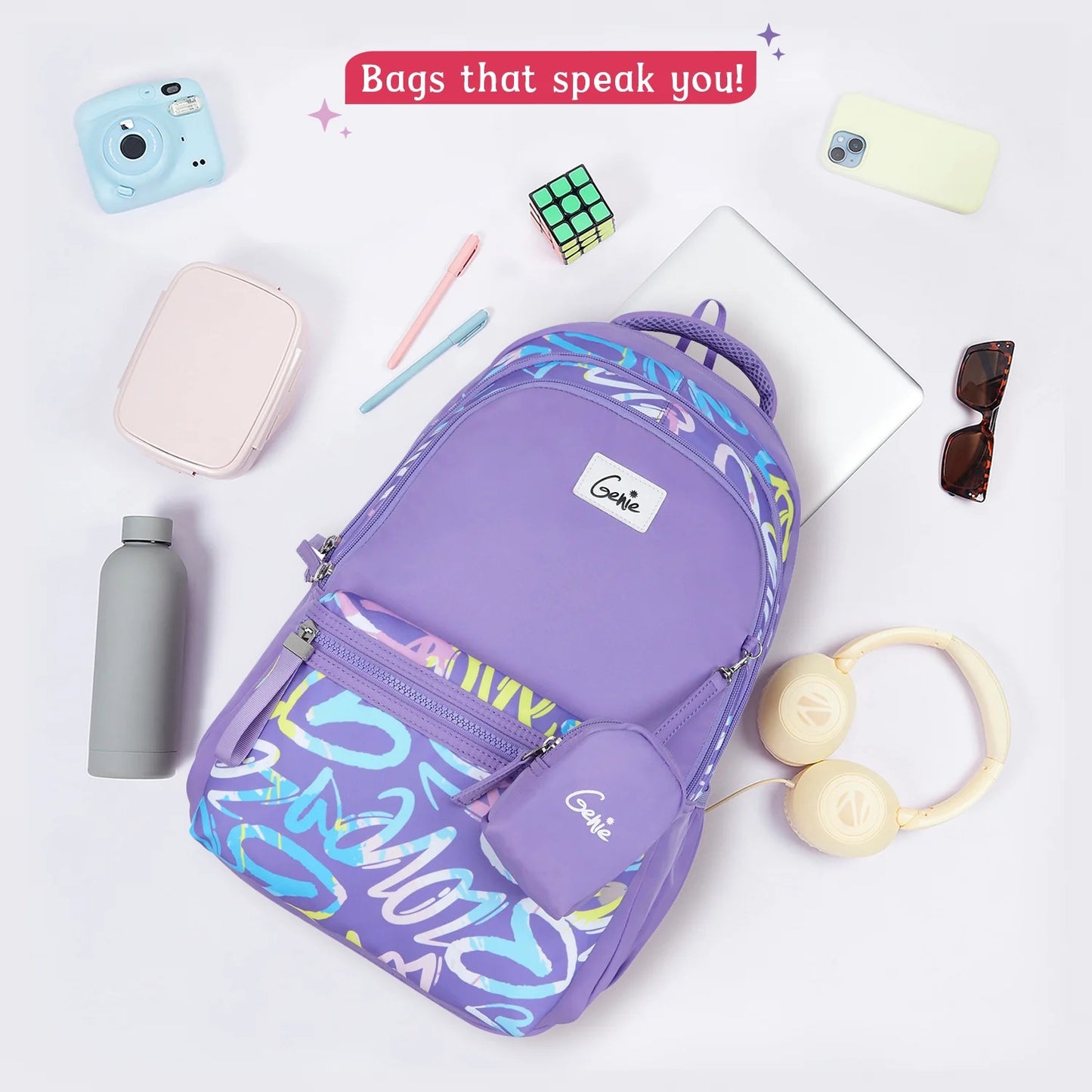 Genie Vera 36L Purple Laptop Backpack