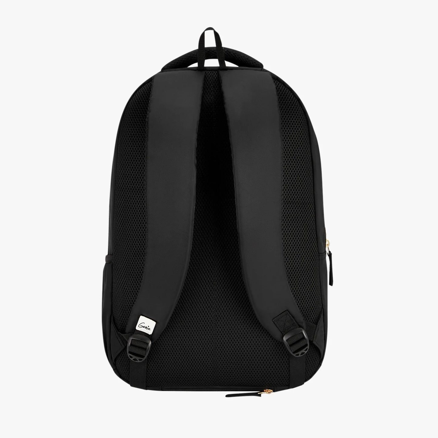 Glow 36L Black Laptop Backpack With Raincover (Black & Dark Green)