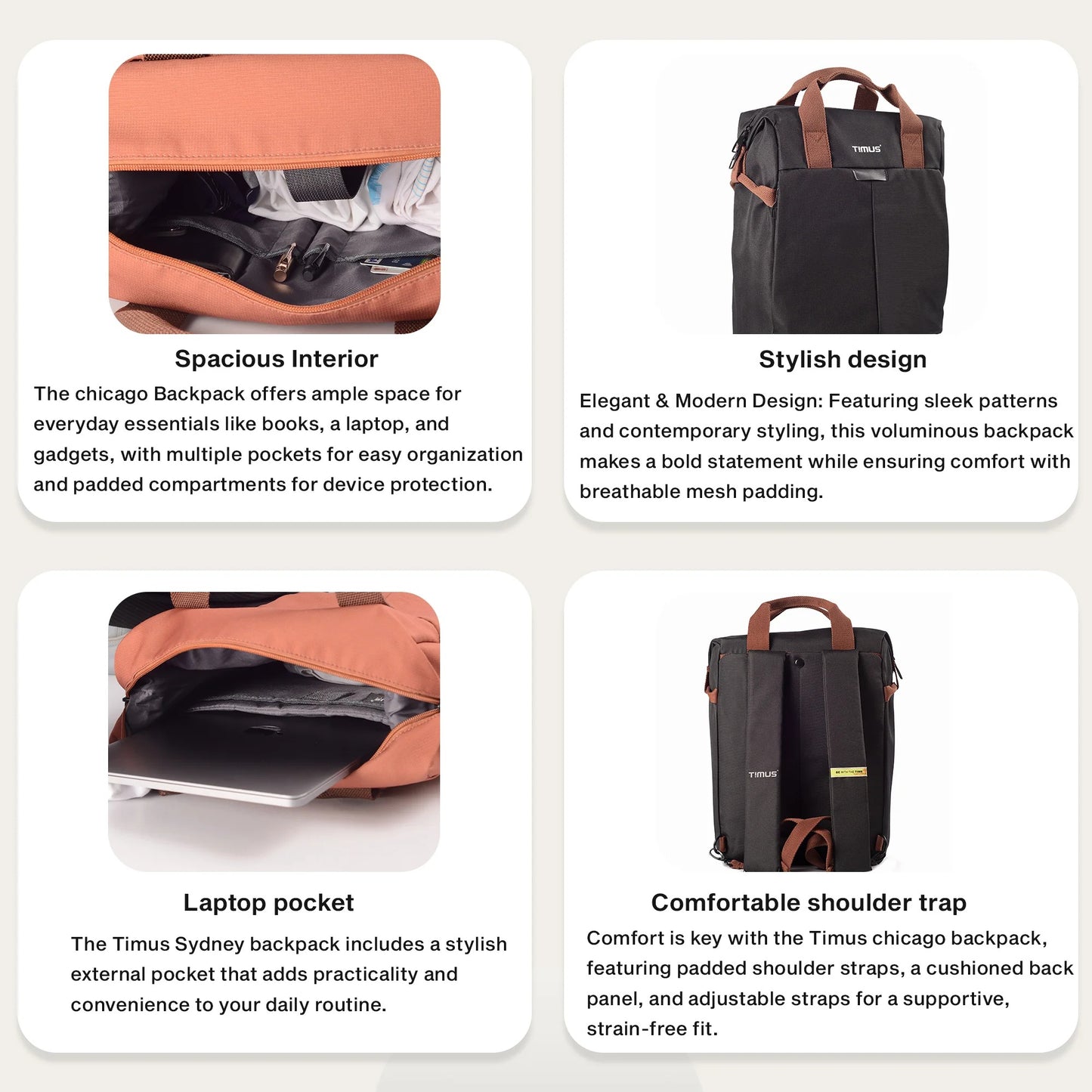 Timus Chicago Urban Backpack