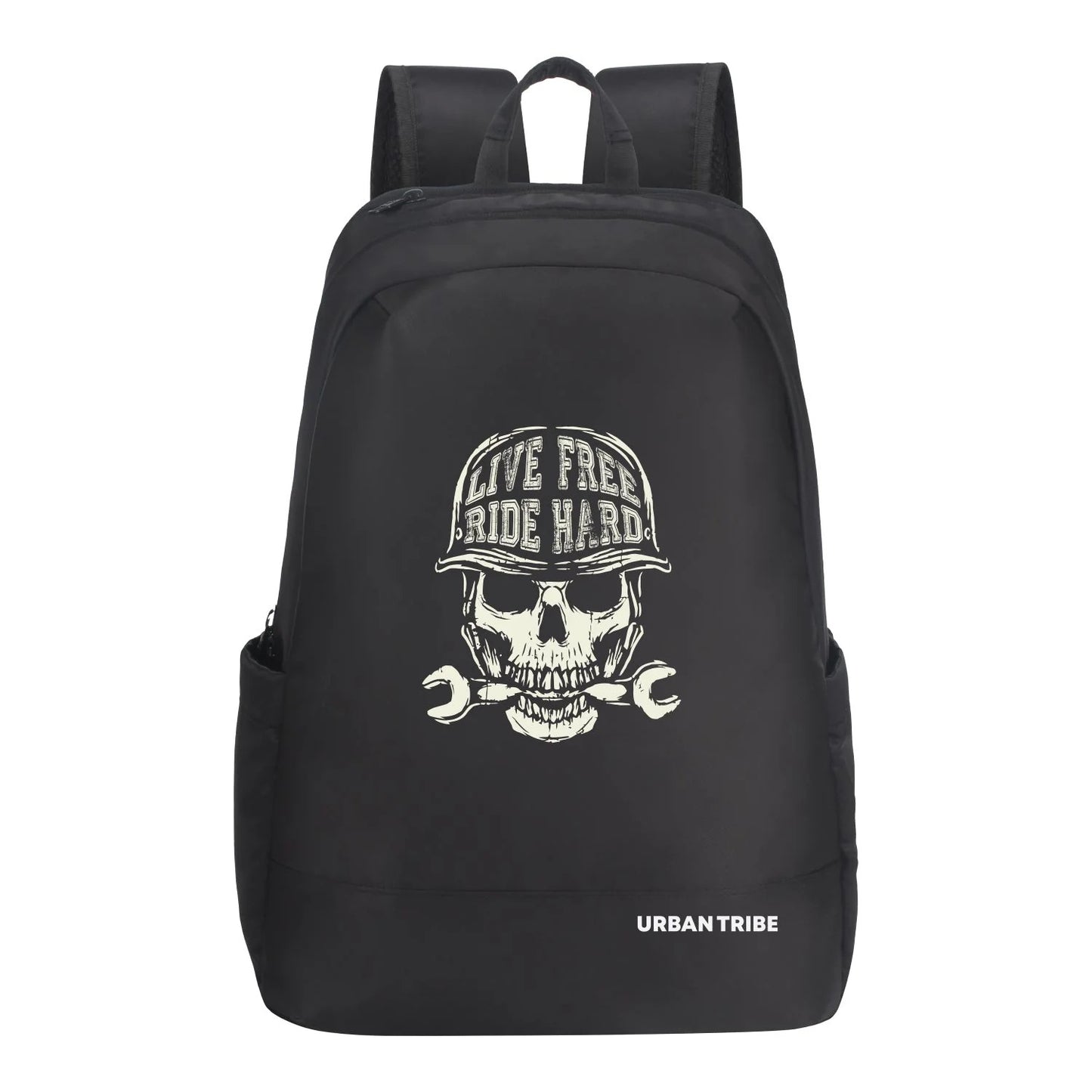 Urban Tribe Night Rider Skull Backpack For Riders