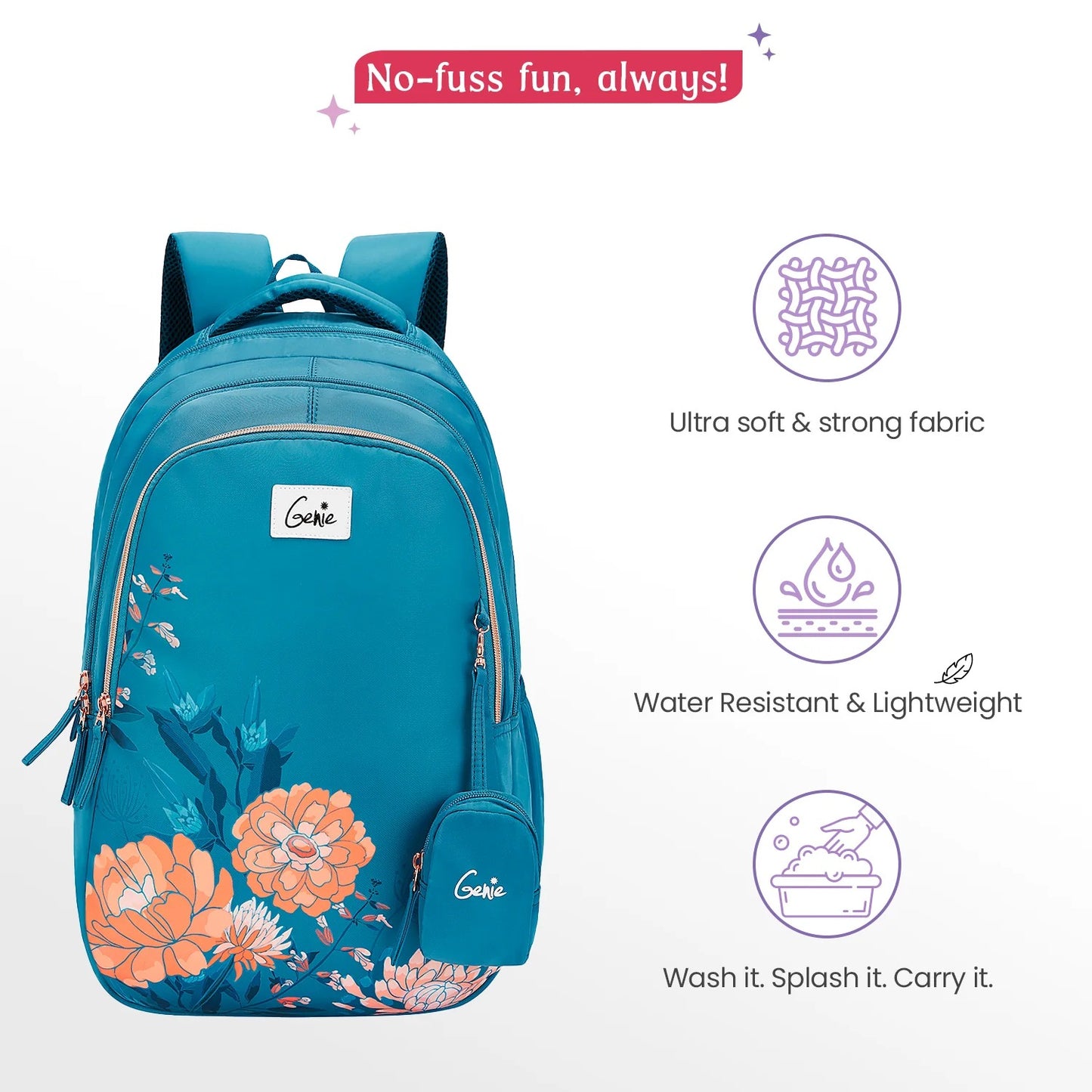 Genie Lovelace 36L Dark Green School Backpack