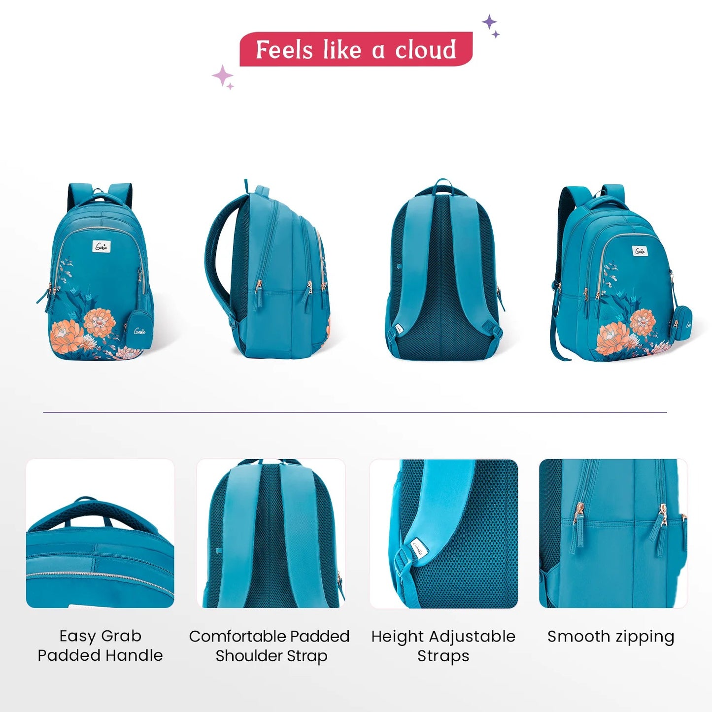 Genie Lovelace 36L Dark Green School Backpack