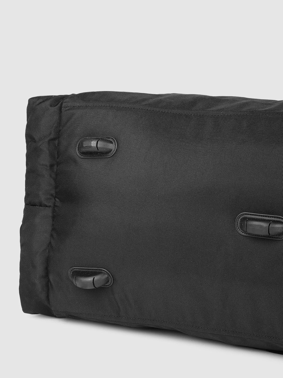Wildcraft Power Duffle Large Travel Duffel – Solid Black, 1 Main Compartment + 2 Side Pockets
