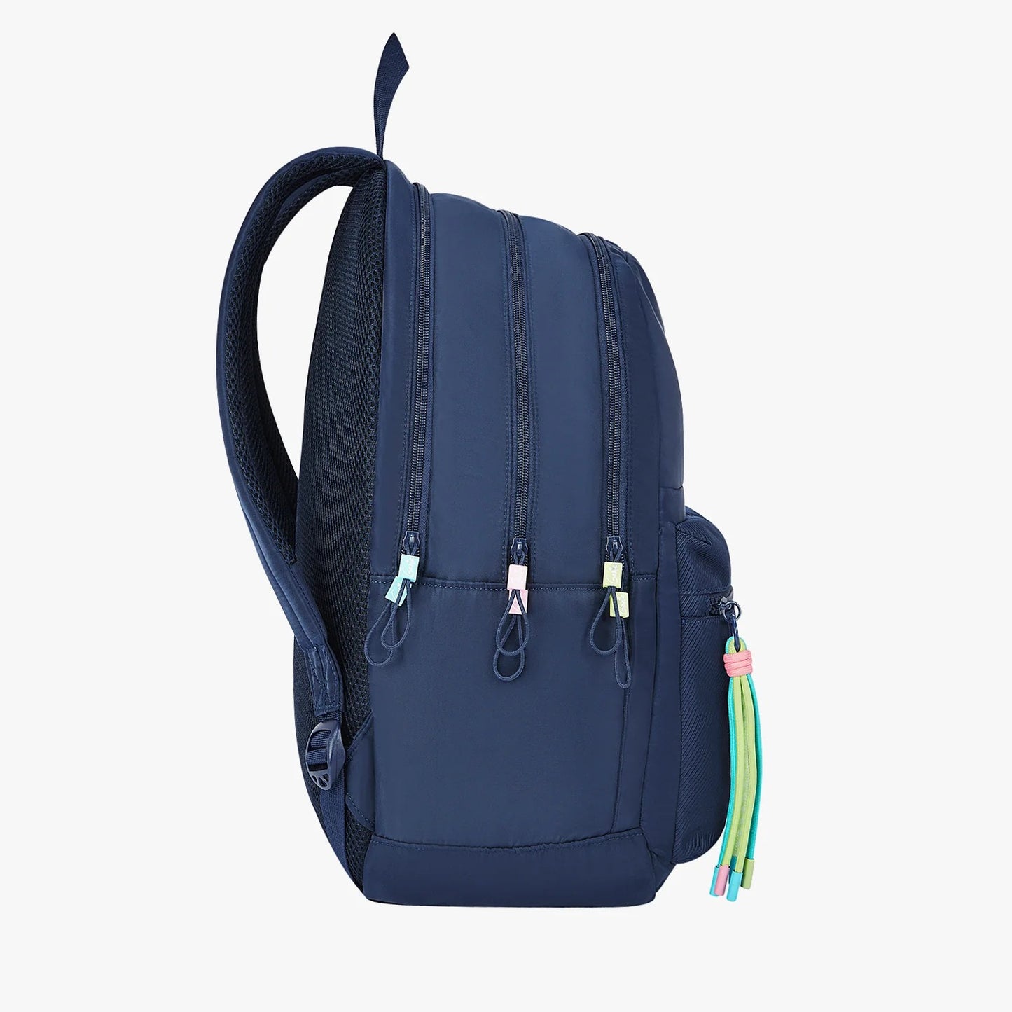Genie Sleek 28L Navy Blue Laptop Backpack With Raincover