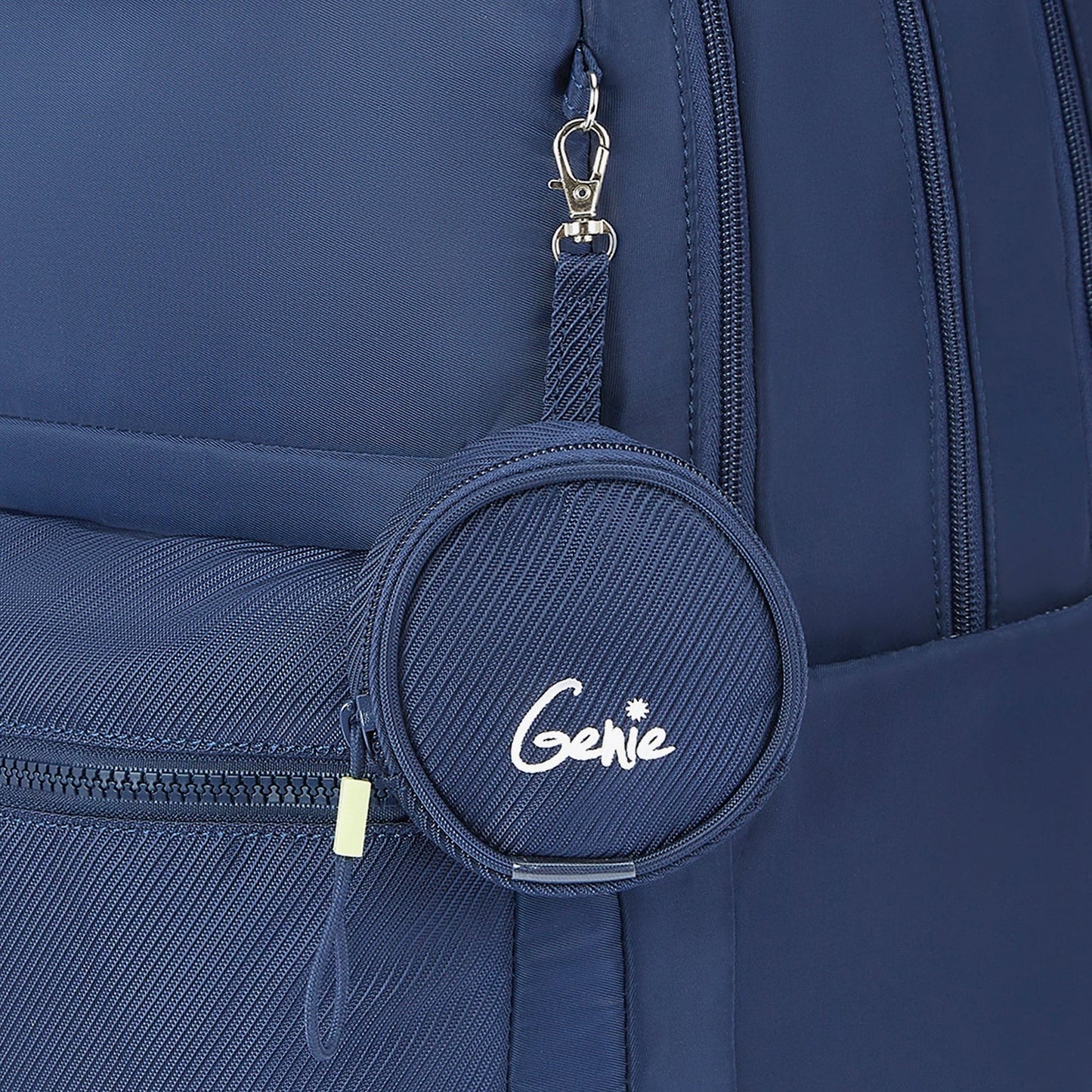 Genie Sleek 28L Navy Blue Laptop Backpack With Raincover