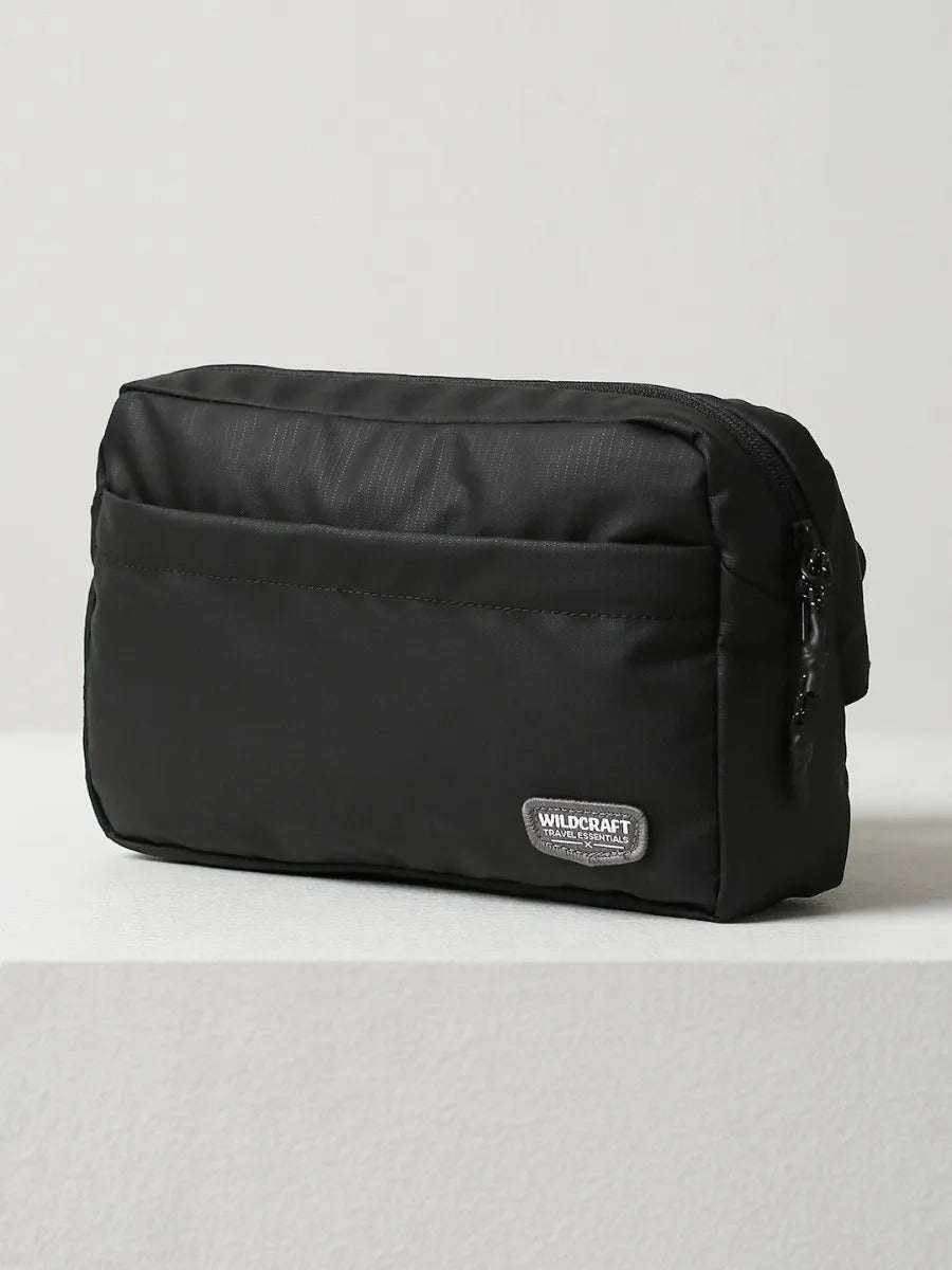Large Travel Fanny Pack (Waist Pouch) - Black Wildcraft