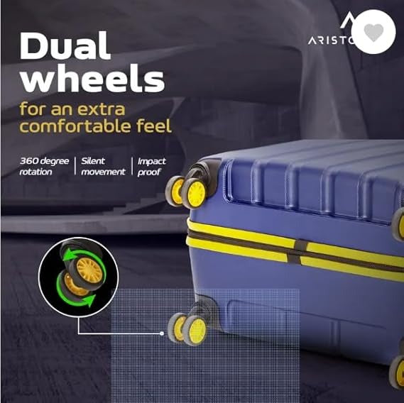 Slantz by Aristocrat – 66cm 8-Wheel Spinner Luggage with Combination Lock