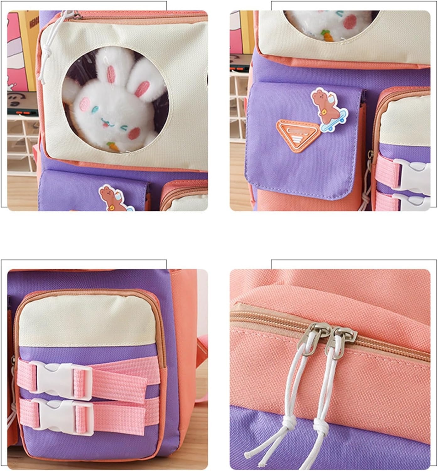 Cute Girls School Backpack Set – Large Capacity, Waterproof & Lightweight | 5 PC COMBO