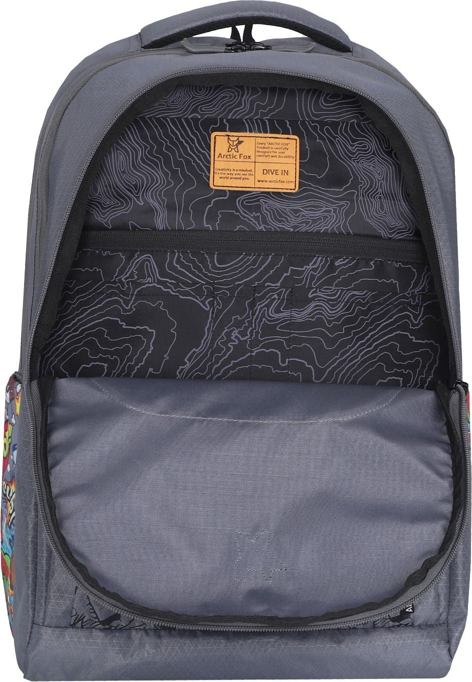 Arctic Fox Comic Dark Denim & Black Backpack