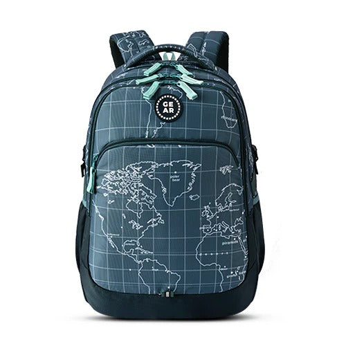 Gear Globe Trotter Backpack 19 Inch (Green-Mint / Black-Grey)